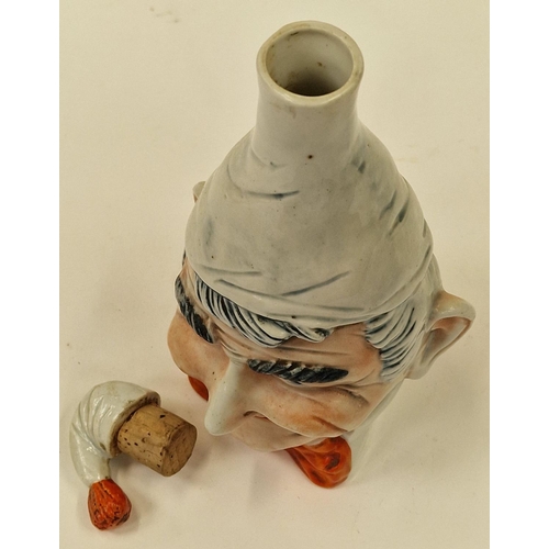 34 - Importe de Sare French novelty ceramic drinks decanter 21cm tall.