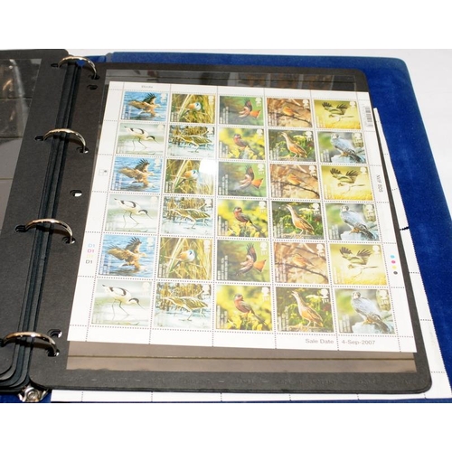 195 - 3 x folders of Royal Mail mint definitives including many 1st Class and high value sheets