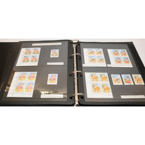 196 - 3 x folders of Royal Mail mint definitives. Good monetary value