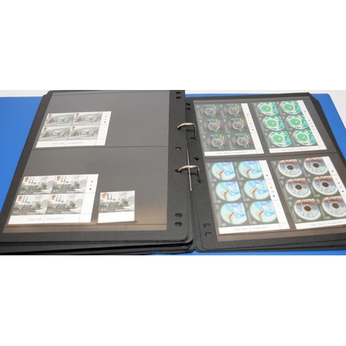 197 - 4 x folders of Royal Mail mint definitives including many 1st Class and high value sheets