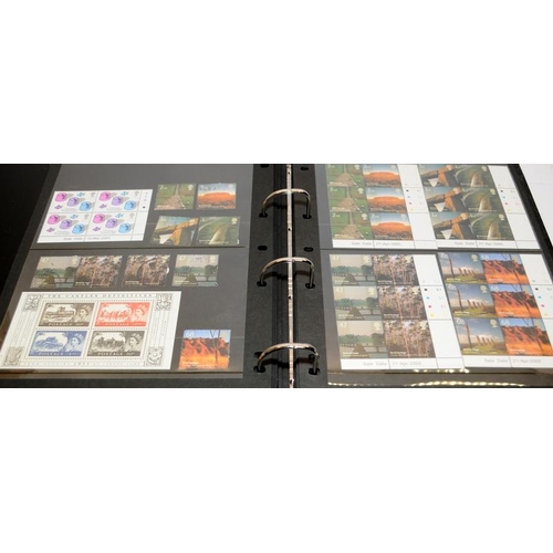 197 - 4 x folders of Royal Mail mint definitives including many 1st Class and high value sheets