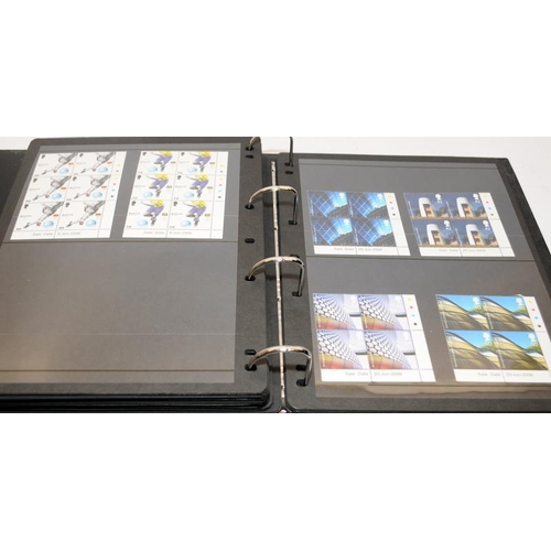 197 - 4 x folders of Royal Mail mint definitives including many 1st Class and high value sheets