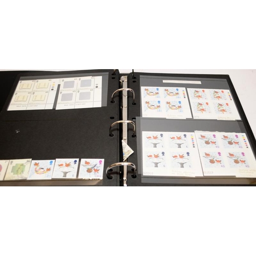 197 - 4 x folders of Royal Mail mint definitives including many 1st Class and high value sheets