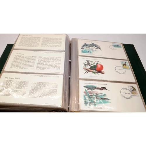 198 - The Official Collection of World Wildlife First Day Covers. Complete set contained within official g... 