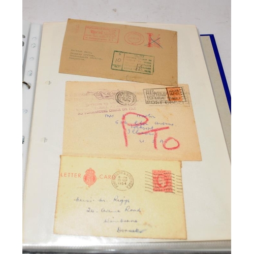 202 - 2 x binders containing a large collection of Royal Mail regional and advertising cancellations