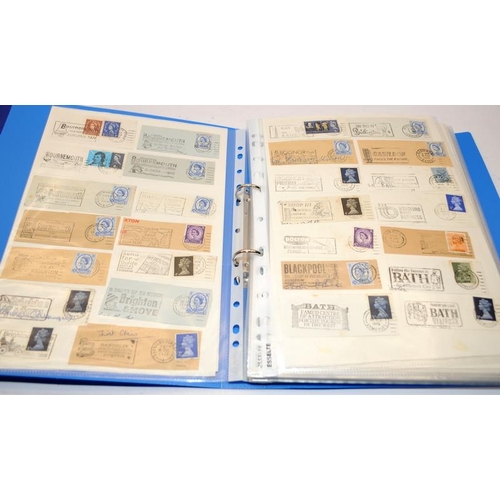 202 - 2 x binders containing a large collection of Royal Mail regional and advertising cancellations