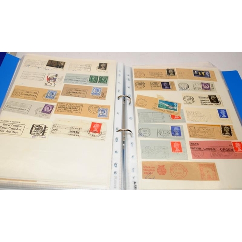 202 - 2 x binders containing a large collection of Royal Mail regional and advertising cancellations