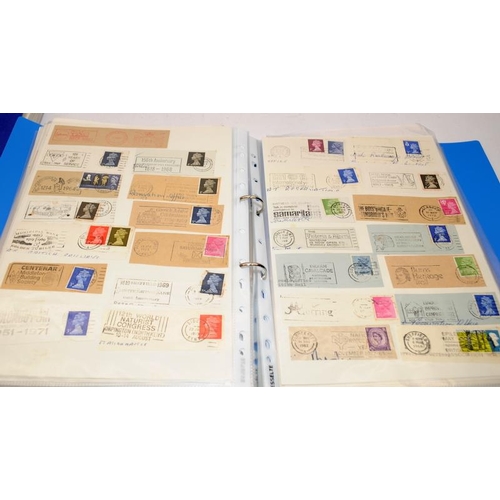 202 - 2 x binders containing a large collection of Royal Mail regional and advertising cancellations