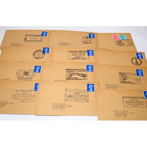 205 - Box containing a very large quantity of envelopes, mostly from 1960's-70's bearing interesting adver... 