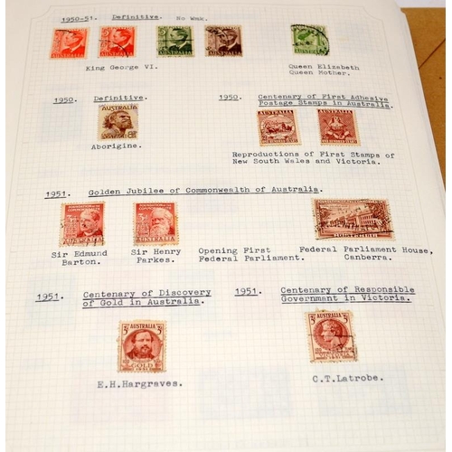 208 - 5 albums featuring stamps from Australia and New Zealand. This is a well presented collection with e... 