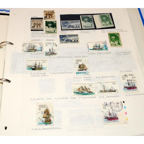 208 - 5 albums featuring stamps from Australia and New Zealand. This is a well presented collection with e... 