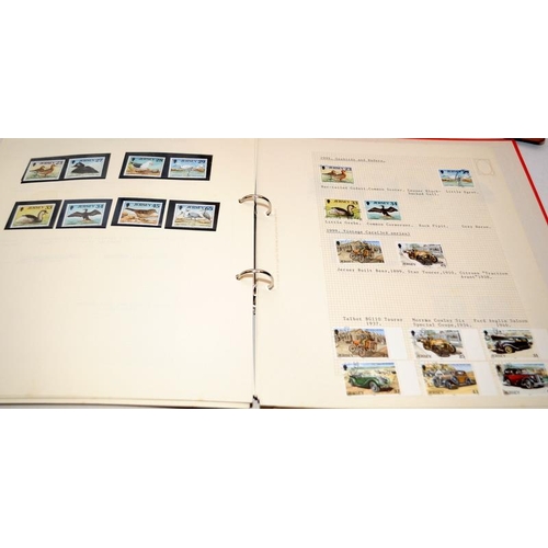 209 - Collection of stamp albums featuring Jersey, Gibraltar and the Isle of Man. Well presented over 4 al... 