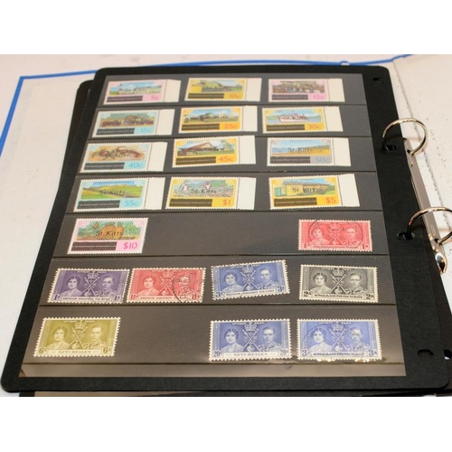 210 - Three albums of stamps mostly celebrating Royal events as issued by GB overseas territories and Crow... 