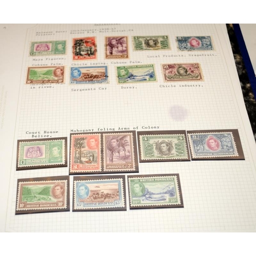 211 - Five albums of stamps as issued by GB overseas territories and Crown Dependencies including Falkland... 