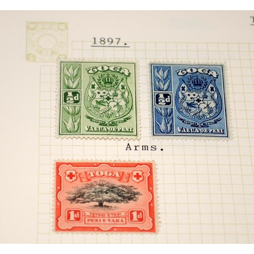 211 - Five albums of stamps as issued by GB overseas territories and Crown Dependencies including Falkland... 