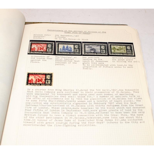 212 - Five albums of stamps as issued by GB overseas territories and Crown Dependencies including New Hebr... 