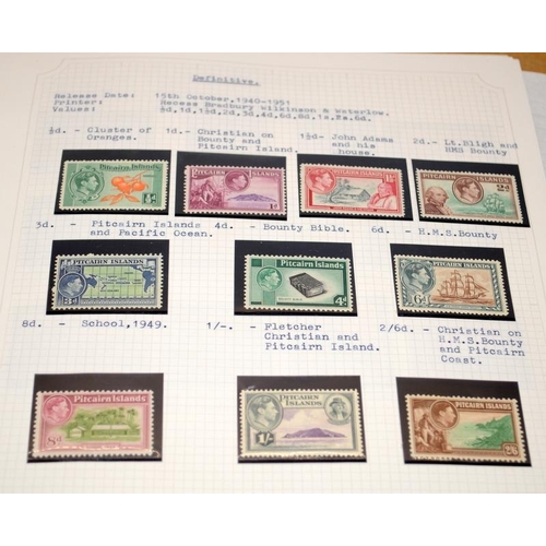 212 - Five albums of stamps as issued by GB overseas territories and Crown Dependencies including New Hebr... 