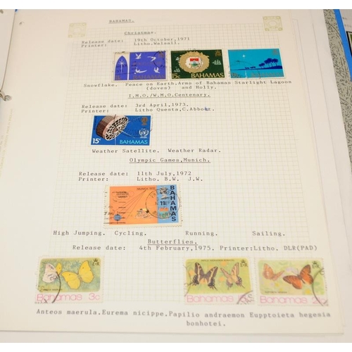 212 - Five albums of stamps as issued by GB overseas territories and Crown Dependencies including New Hebr... 