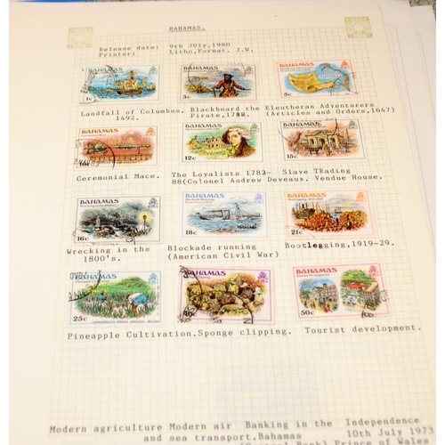 212 - Five albums of stamps as issued by GB overseas territories and Crown Dependencies including New Hebr... 