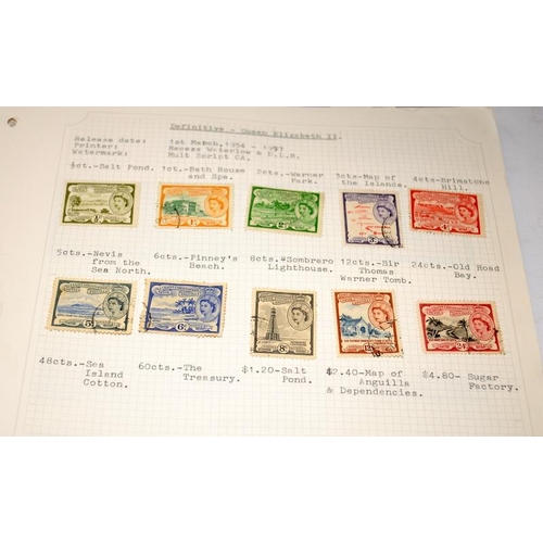 212 - Five albums of stamps as issued by GB overseas territories and Crown Dependencies including New Hebr... 