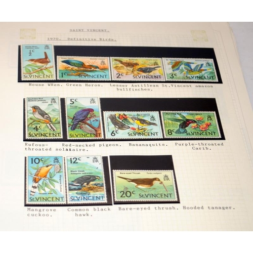 212 - Five albums of stamps as issued by GB overseas territories and Crown Dependencies including New Hebr... 