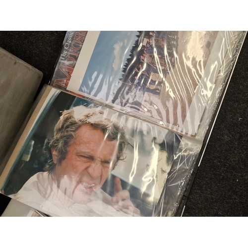 179 - Large collection of interesting ephemra relating to Steve McQueen. Includes books and two ring binde... 