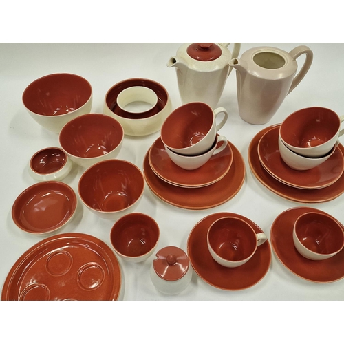 62 - Poole Pottery Twintone collection in the rarer 