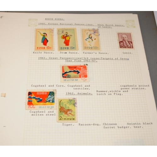 213 - 5 stamp albums mainly relating to issues from the Asian continent to include Japan, China, Singapore... 