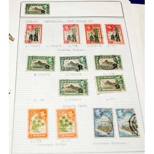 214 - 6 stamp albums mainly relating to issues from the Asian continent to include Ceylon, Vietnam, Indone... 