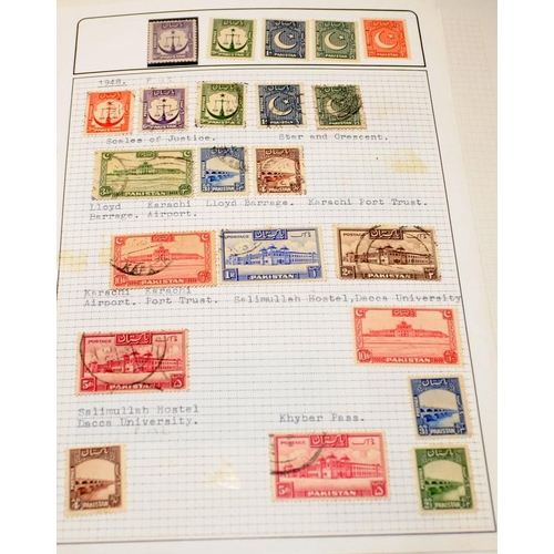 214 - 6 stamp albums mainly relating to issues from the Asian continent to include Ceylon, Vietnam, Indone... 