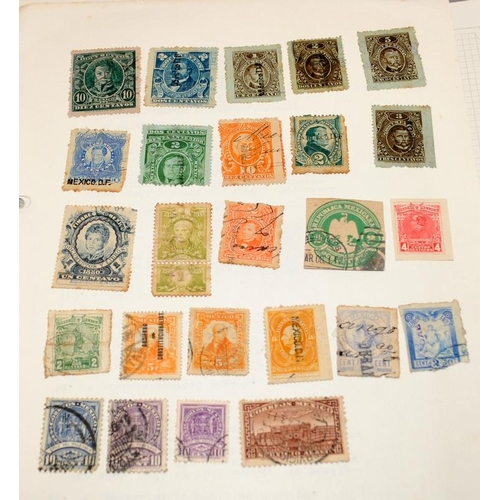 216 - A collection of stamps as issued by Central and south American countries including Venezuela, Nicara... 