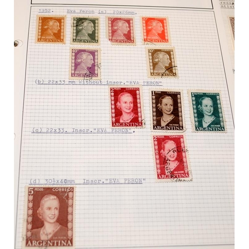 216 - A collection of stamps as issued by Central and south American countries including Venezuela, Nicara... 