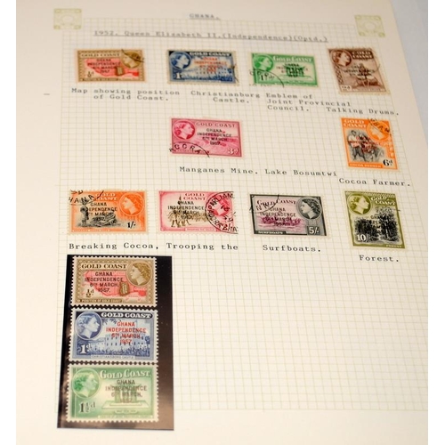 218 - Collection of postage stamps, mainly issued by countries from the African continent. 7 albums in tot... 