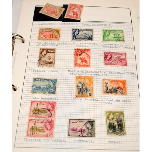 218 - Collection of postage stamps, mainly issued by countries from the African continent. 7 albums in tot... 