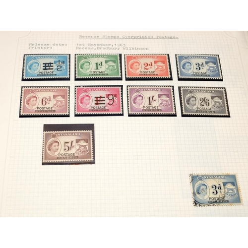 219 - Collection of postage stamps, mainly issued by countries from the African continent. 8 albums in tot... 