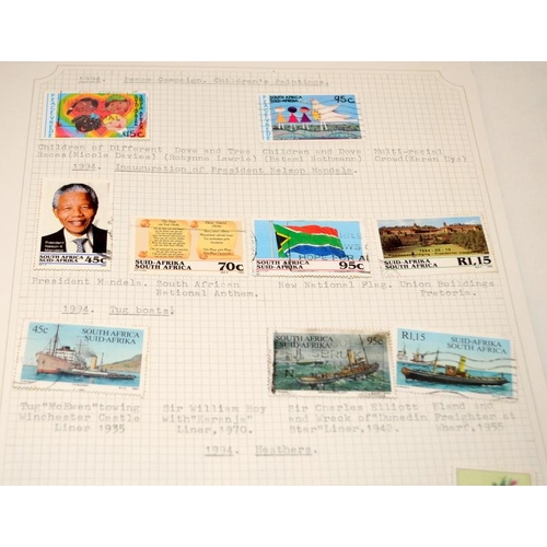 219 - Collection of postage stamps, mainly issued by countries from the African continent. 8 albums in tot... 