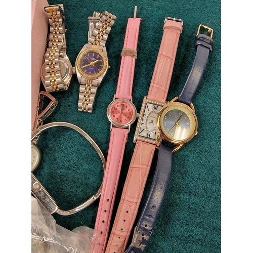 399 - Collection of misc watches together mix beads similar to Pandora