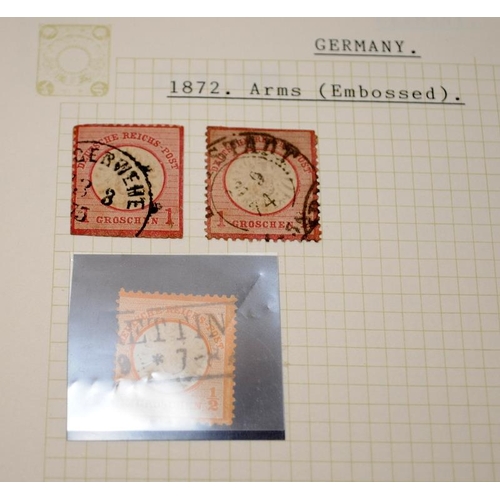 220 - Collection of stamps from East and West Germany, Austria and Switzerland contained within 6 albums a... 