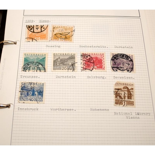 220 - Collection of stamps from East and West Germany, Austria and Switzerland contained within 6 albums a... 