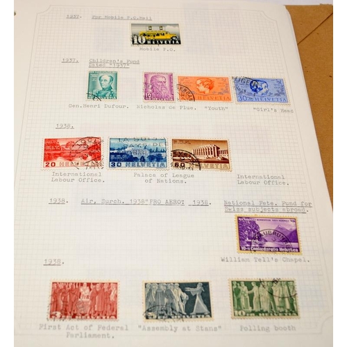 220 - Collection of stamps from East and West Germany, Austria and Switzerland contained within 6 albums a... 