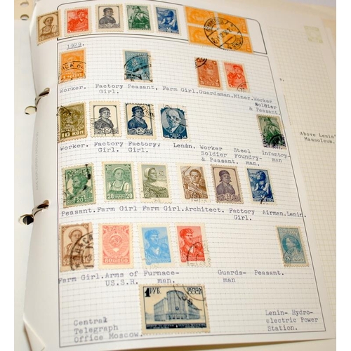 223 - A collection of Eastern European stamps from Russia, Hungary and Poland held within 6 albums and gen... 