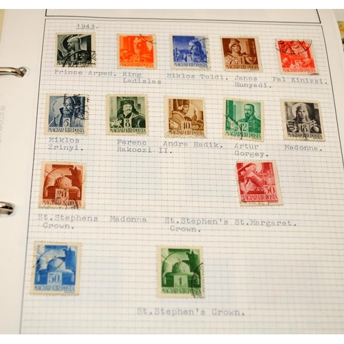 223 - A collection of Eastern European stamps from Russia, Hungary and Poland held within 6 albums and gen... 