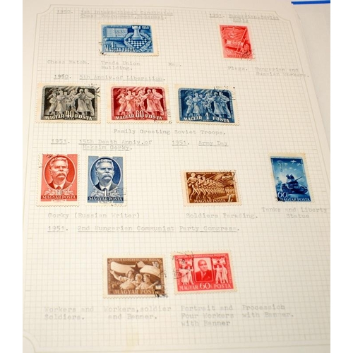 223 - A collection of Eastern European stamps from Russia, Hungary and Poland held within 6 albums and gen... 