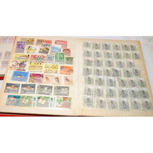 225 - Large collection if world stamps contained within 8 albums and stockbooks. Generally well presented.... 