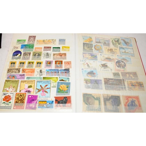 225 - Large collection if world stamps contained within 8 albums and stockbooks. Generally well presented.... 