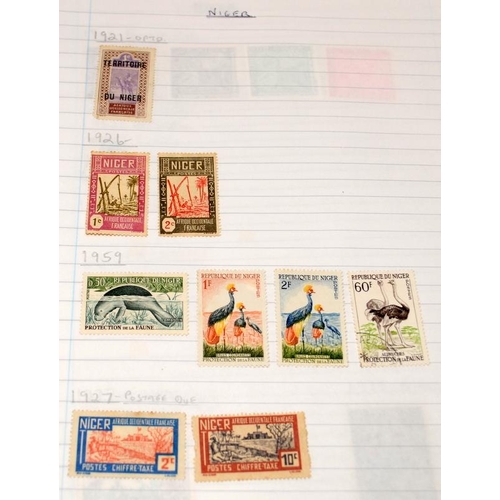 226 - Large collection if world stamps contained within 8 albums and stockbooks. Generally well presented.... 