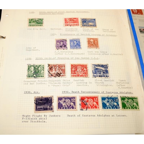 227 - Large collection of European stamps including Scandinavia and Mediterranean / Aegean Islands, 9 albu... 