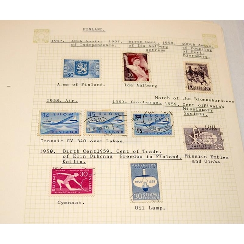 227 - Large collection of European stamps including Scandinavia and Mediterranean / Aegean Islands, 9 albu... 