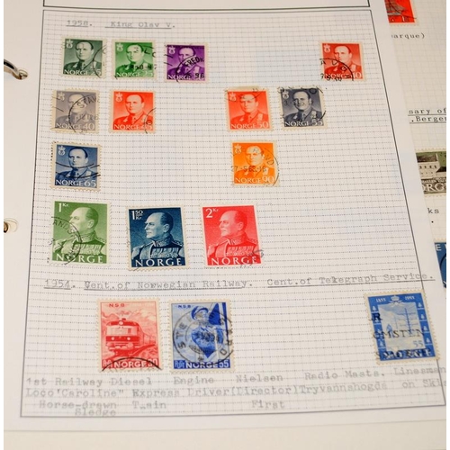 227 - Large collection of European stamps including Scandinavia and Mediterranean / Aegean Islands, 9 albu... 