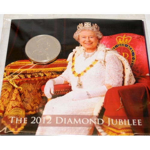 172 - Diamond Jubilee Cook Islands $5 gold plated coin with colour picture enhancement. Large 65mm coin in... 